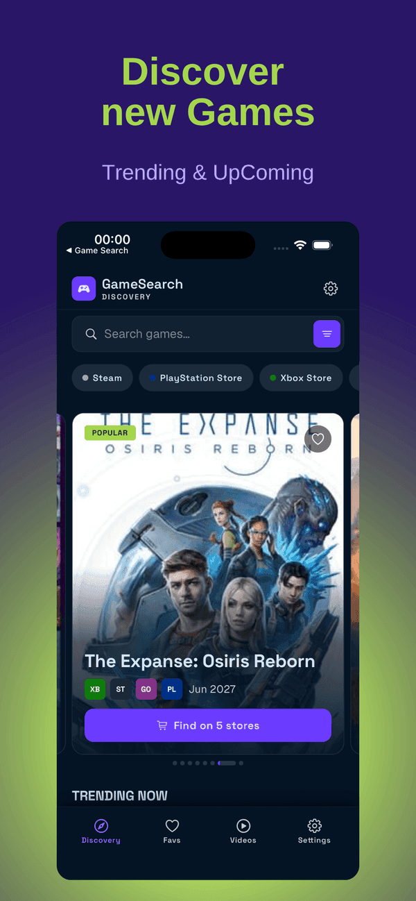 Discover new Games