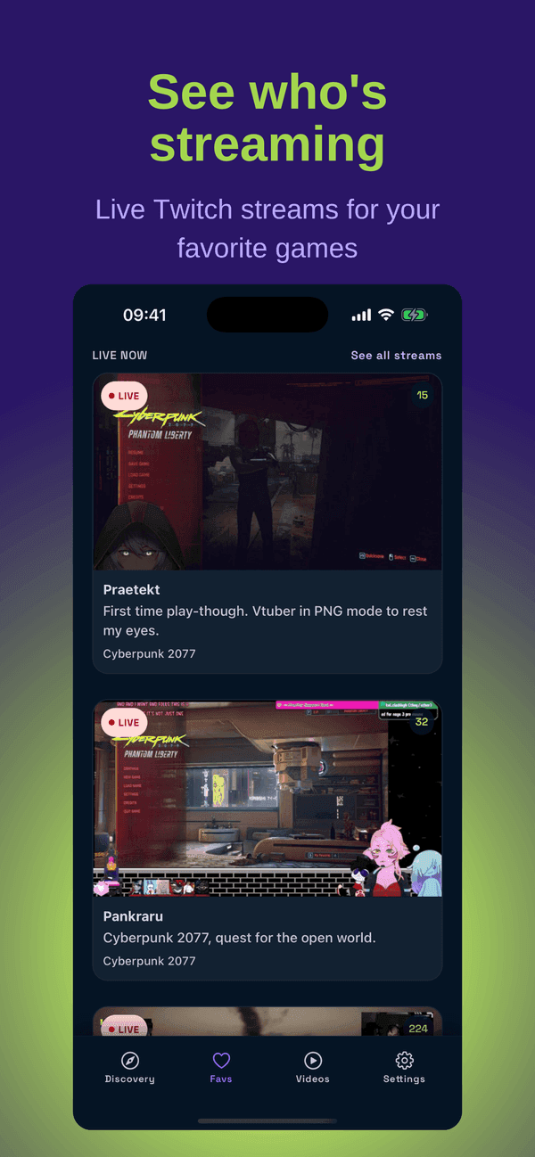 See who's streaming